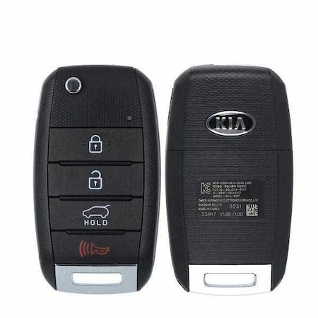 OEM: REF: 2015-2018 Kia Sorento / 4-Button Remote Flip Key / PN: 95430-C5100 / OSLOKA-910T